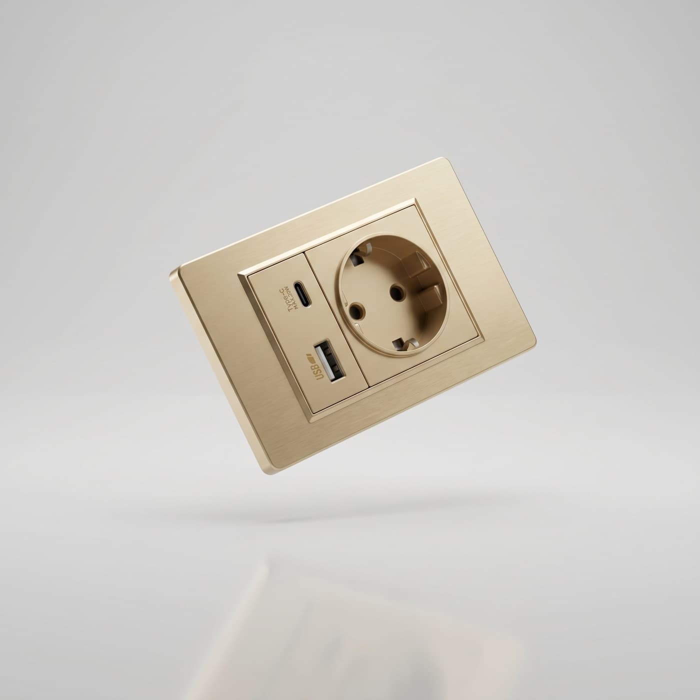 Шампанско злато · USB + Контакт